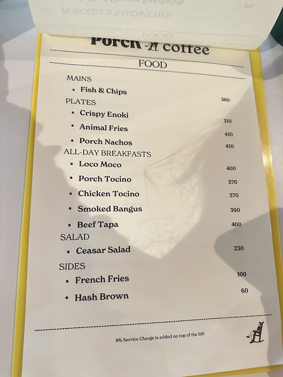 Menu - Porch Coffee photo 3